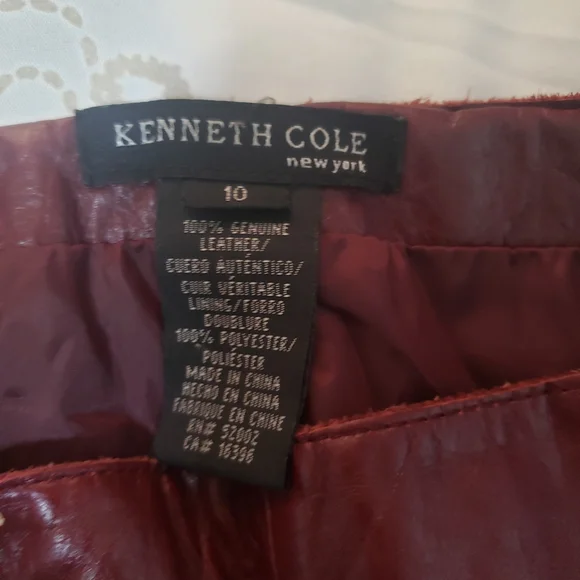 Kenneth Cole 100% leather pants - Picture 2 of 3